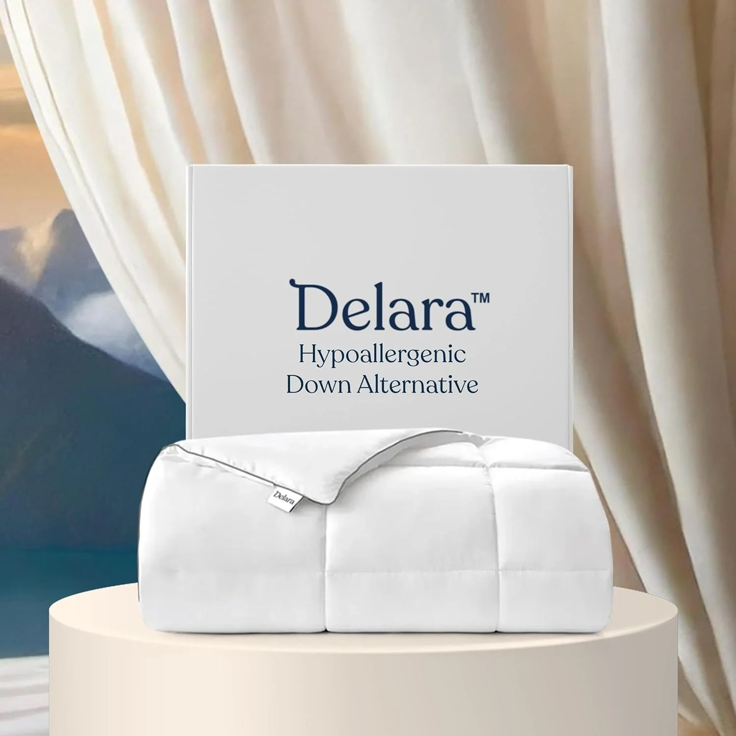 Delara Organic Cotton Down Alternative Microfiber Fill Duvet insert