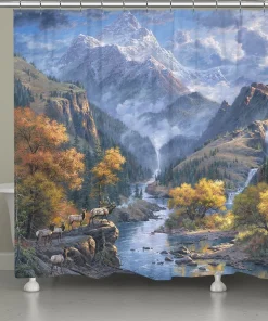Laural Home Autumn Falls 71" x 72" Shower Curtain