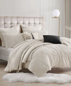KARL LAGERFELD PARIS Heavenly Faux Fur Comforter Set