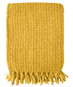 Fabstyles Chenille Basket Weave Polyester Throw Blanket