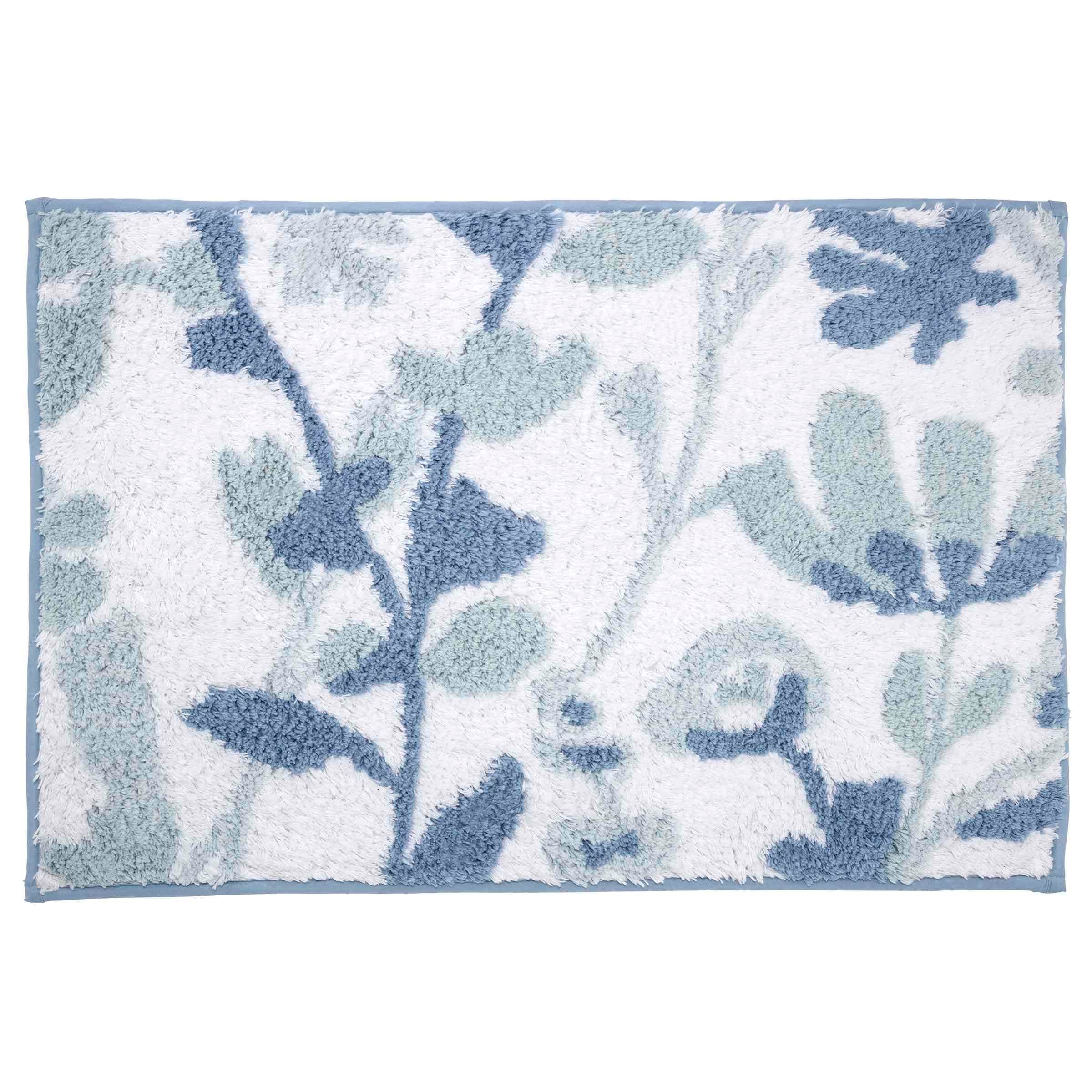 Izod Mystic Floral Blue Reversible Rug