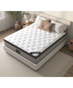 Assembled in USA - 12" Diamond Hybrid Mattress Pocket Coil and Cool Gel Memory Foam