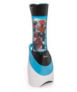 Daily Boutik 250-Watt Personal Blender with BPA-Free Travel Sport Bottle in Blue - 5" x 15" x 5"