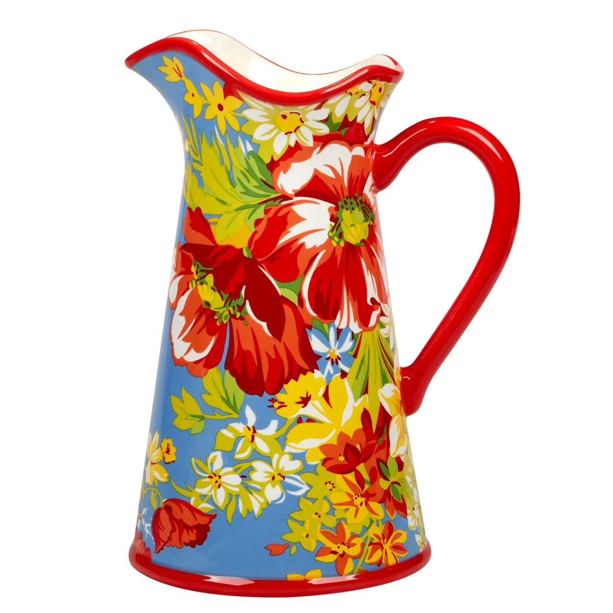 Certified International Blossom Pitcher - 8.5" x 6.5" x 11.25"
