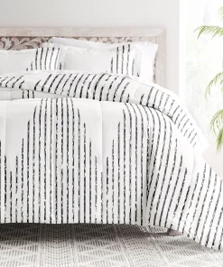 Becky Cameron Ultra Soft Diamond Stripe Down-Alternative Comforter