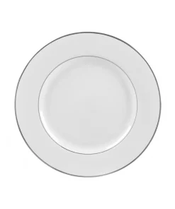10 Strawberry Street Silver Double Line Luncheon Plate (Set of 6)