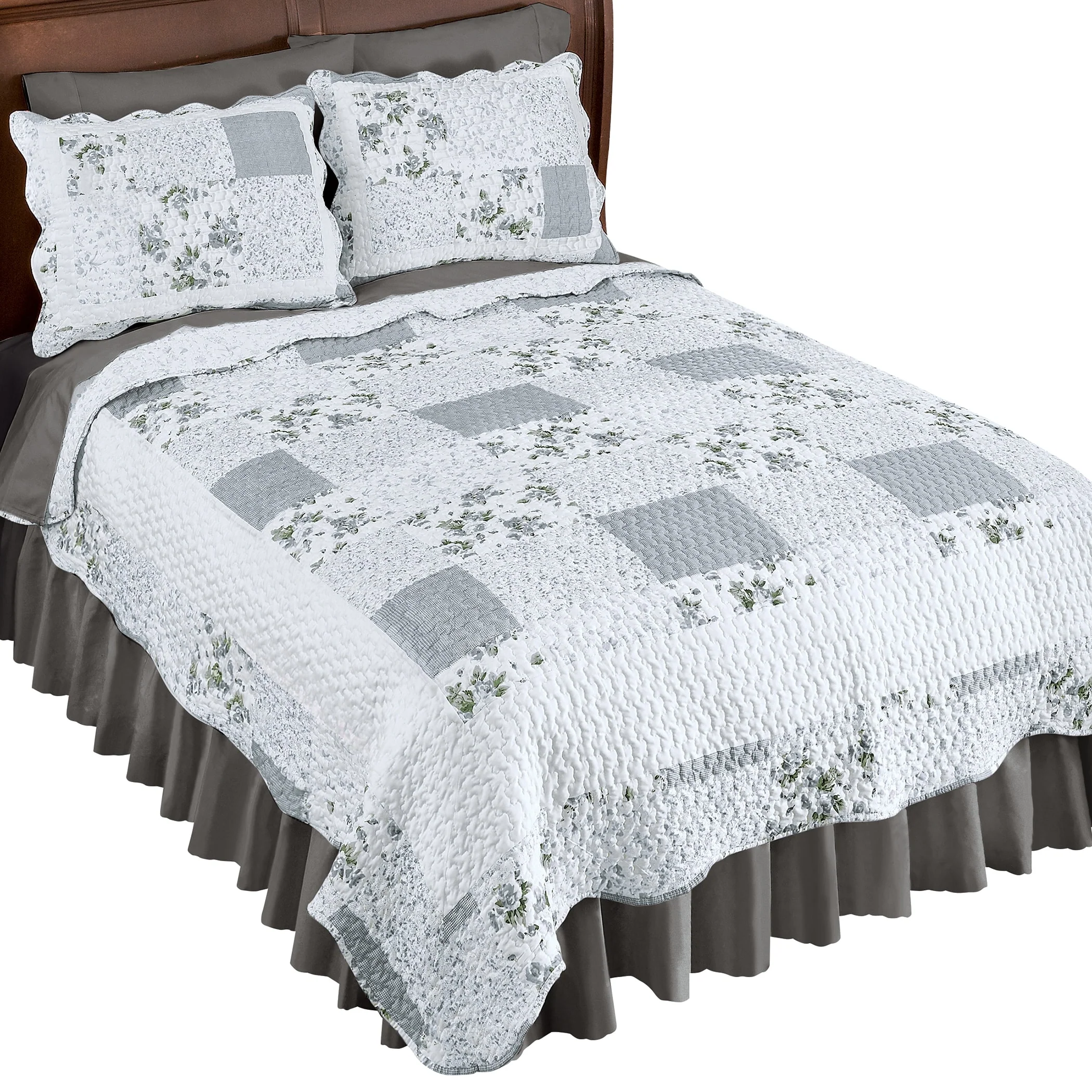 Hadley Floral Patchwork Reversible Quilt