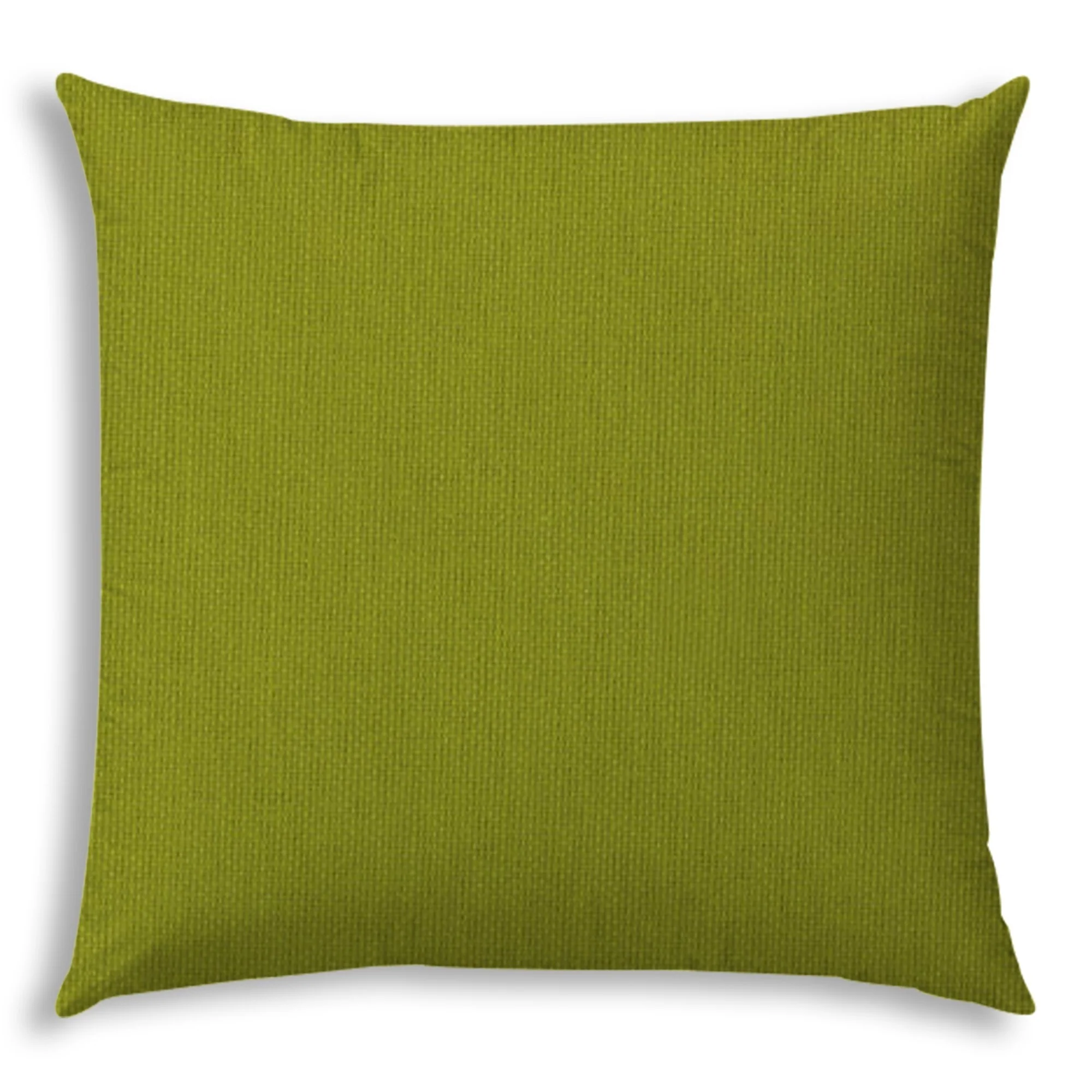 20" X 20" Kiwi Zippered Polyester Solid Color Throw Pillow Cover - White