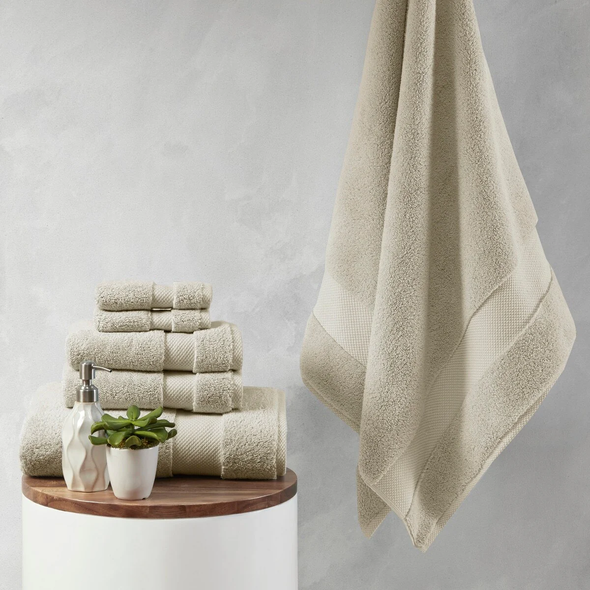 1000gsm One hundred percent Cotton 6 Piece Towel Set