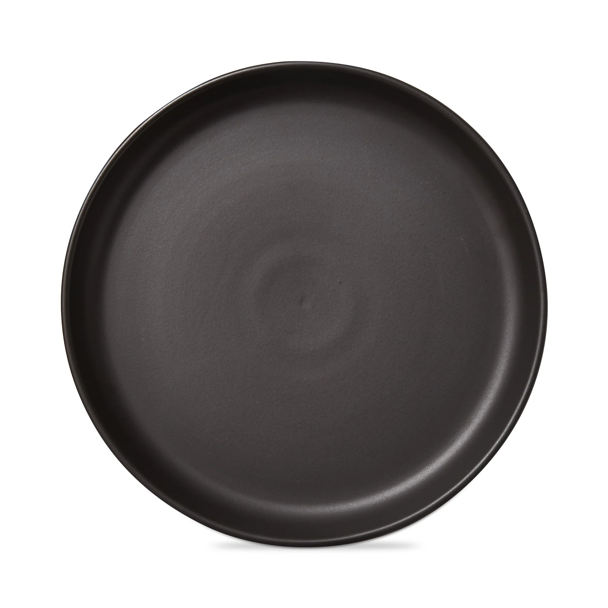 Logan Salad Plate Stoneware Dishwasher Safe Black, 9.5. inch. Set 4