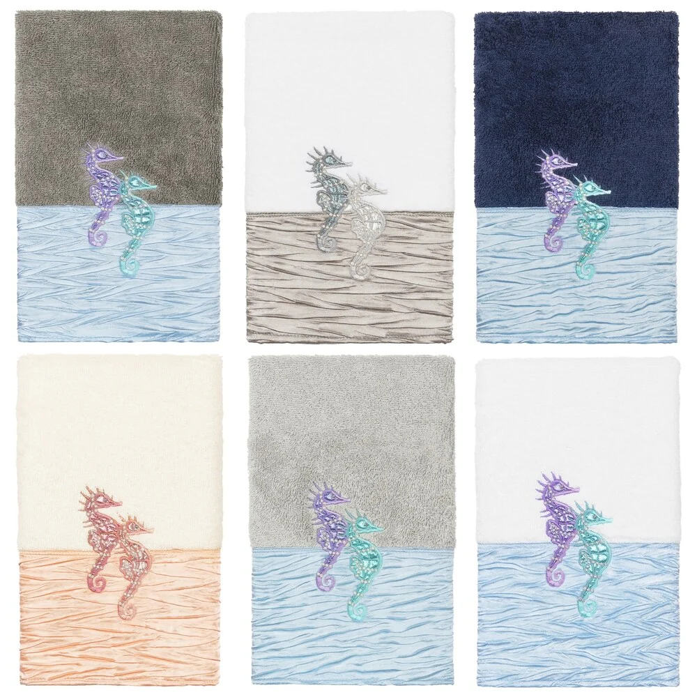 Authentic Hotel and Spa 100% Turkish Cotton Sofia Embellished Hand Towel