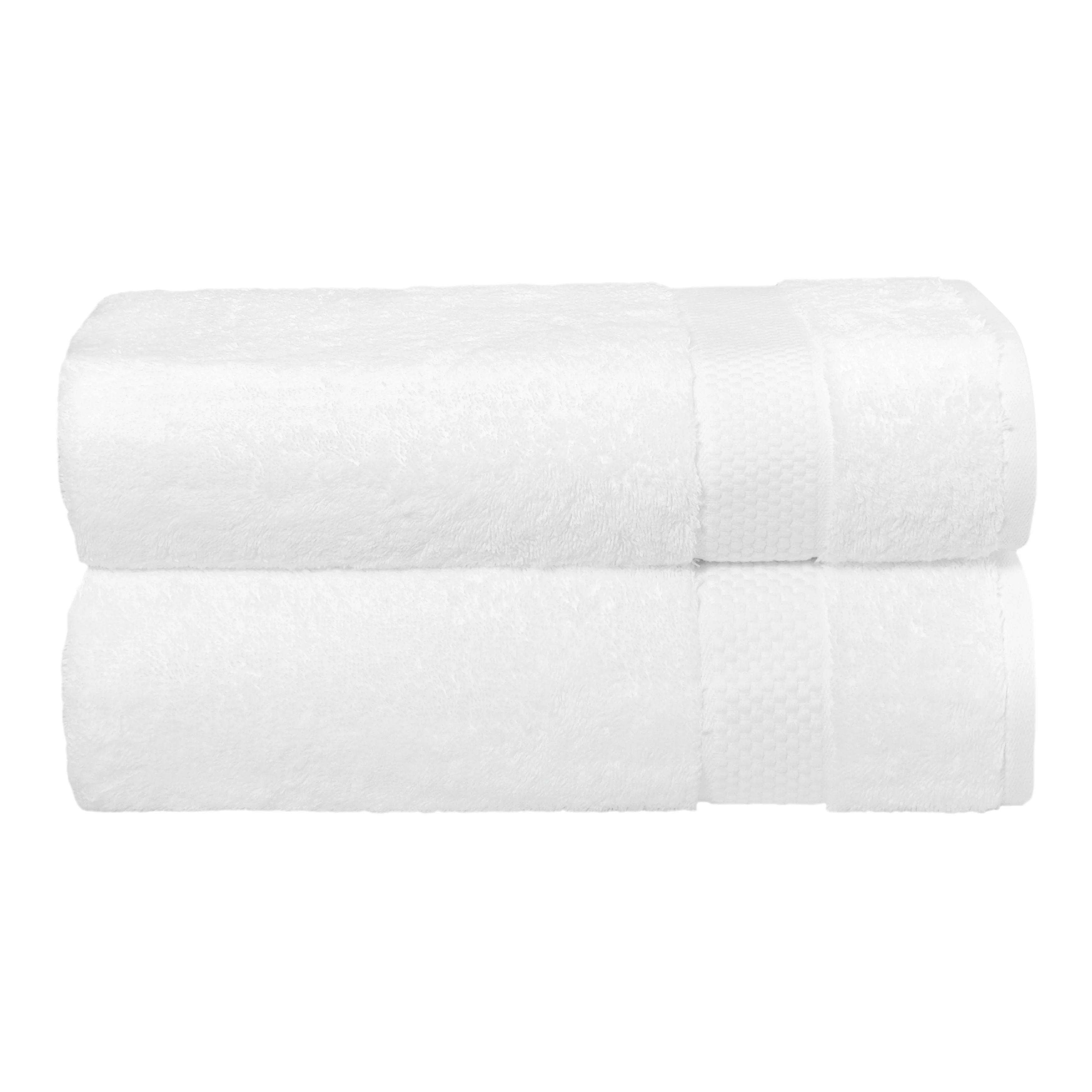 Authentic Hotel and Spa 100% Aeagean Long Staple Turkish Cotton STARLIGHT Terry Bath Towels (Set of 2)