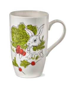 Easter Bunny Rabbit Eating Radish Tall Easter Coffee Mug Gift - Multi
