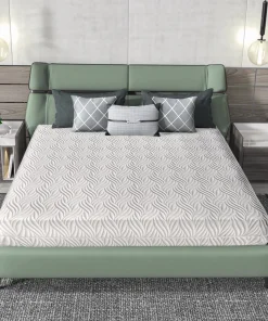 10 in. White Memory Foam Mattress Bed in a Box