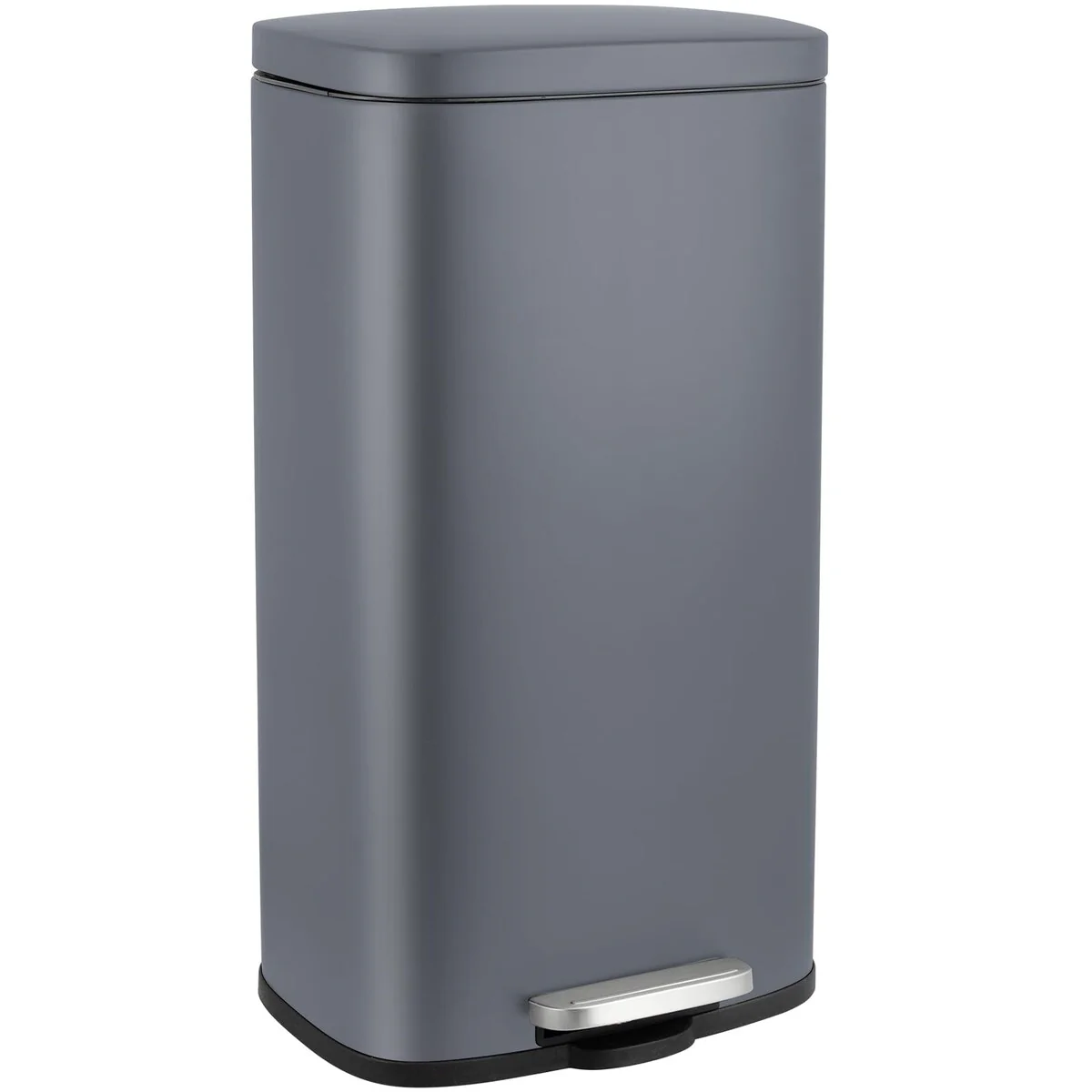8 Gallon Step Trash Can, Stainless Steel Garbage Bin, Soft-Close Rubbish Bin with Removable Inner Bucket, Fingerprint-Proof 30L