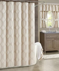 J. Queen New York Soho Woven Jacquard Shower Curtain