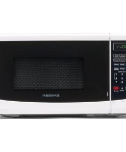 Farberware Countertop Microwave 700 Watts, 0.7 Cu. Ft. - Microwave Oven With LED Lighting and Child Lock - Perfect for Apartments and Dorms - Easy Clean Stainless Steel