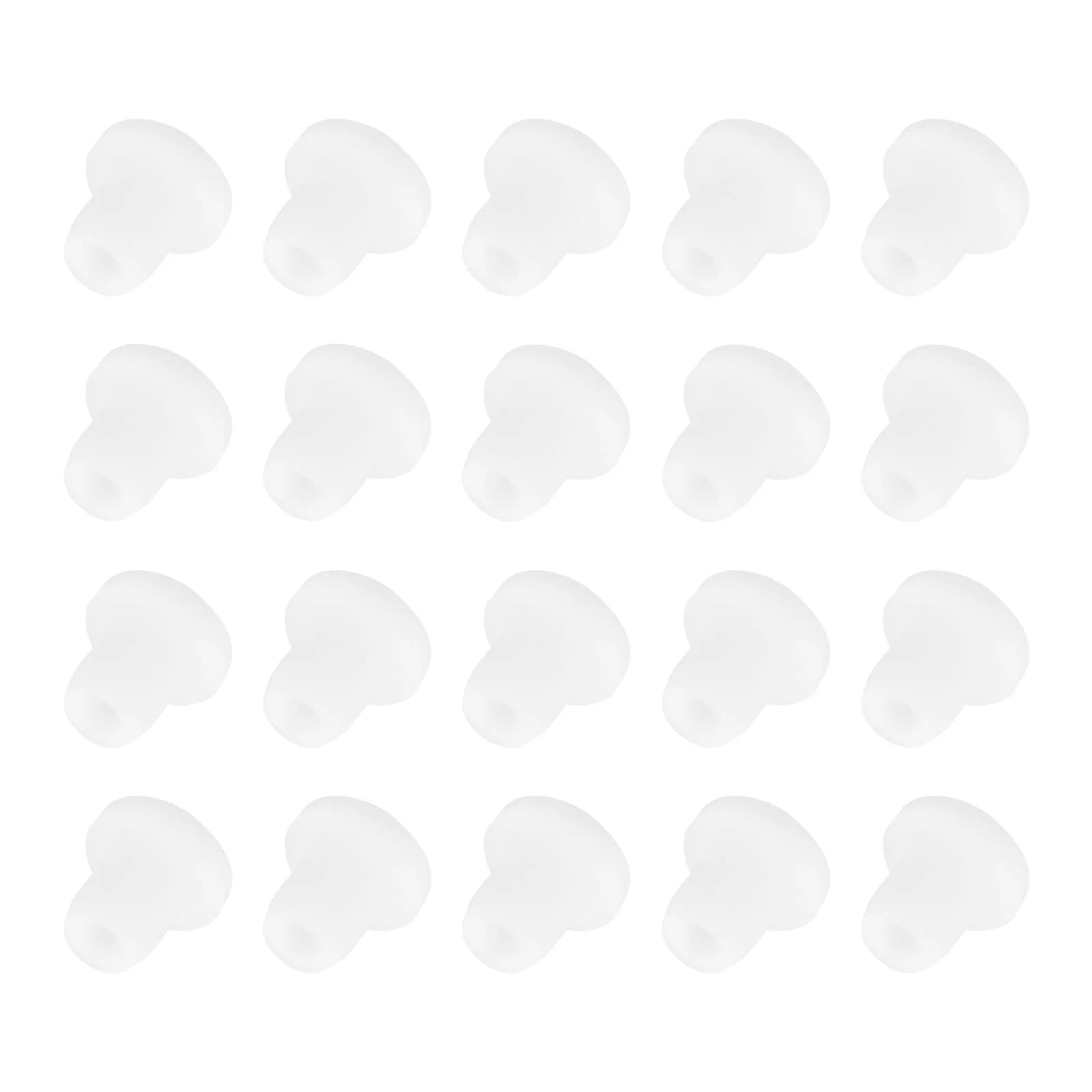 20PCS Silicone Plugs, Salt Shakers Hollow Stopper for Flower Pot, White