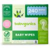 Babyganics Baby Wipes, Unscented Diaper Wipes , 400 Count, (5 Packs of 80), Non-Allergenic and formulated with Plant Derived Ingredients