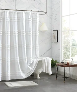 DKNY Chenille Stripe Shower Curtain