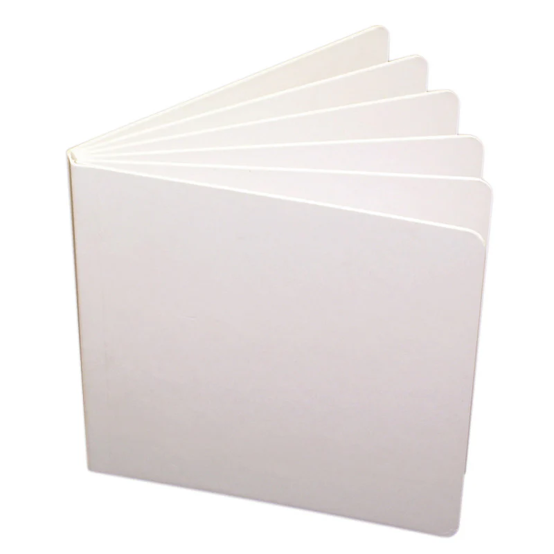 Ashley Productions White Hardcover Blank Chunky Books, 5"x 5" (ASH 10704)