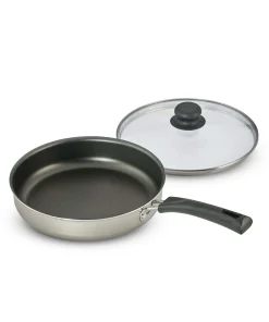 10 In Champagne Nonstick Covered Deep Saute Pan