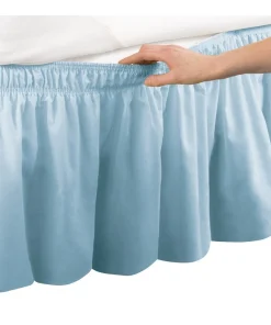 Elastic Bed Wrap Ruffle Bed Skirt