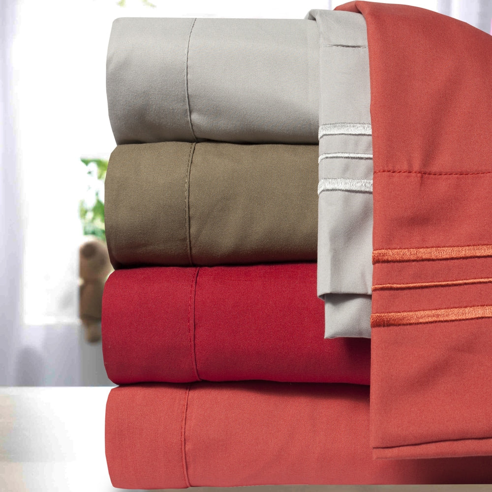 Incredibly Soft 4-piece Deep Pocket Bed Sheet Set in 4 Colors