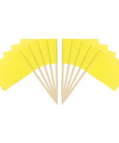 100 Pcs Flag Toothpicks Cheese Markers Colored Cake Toppers