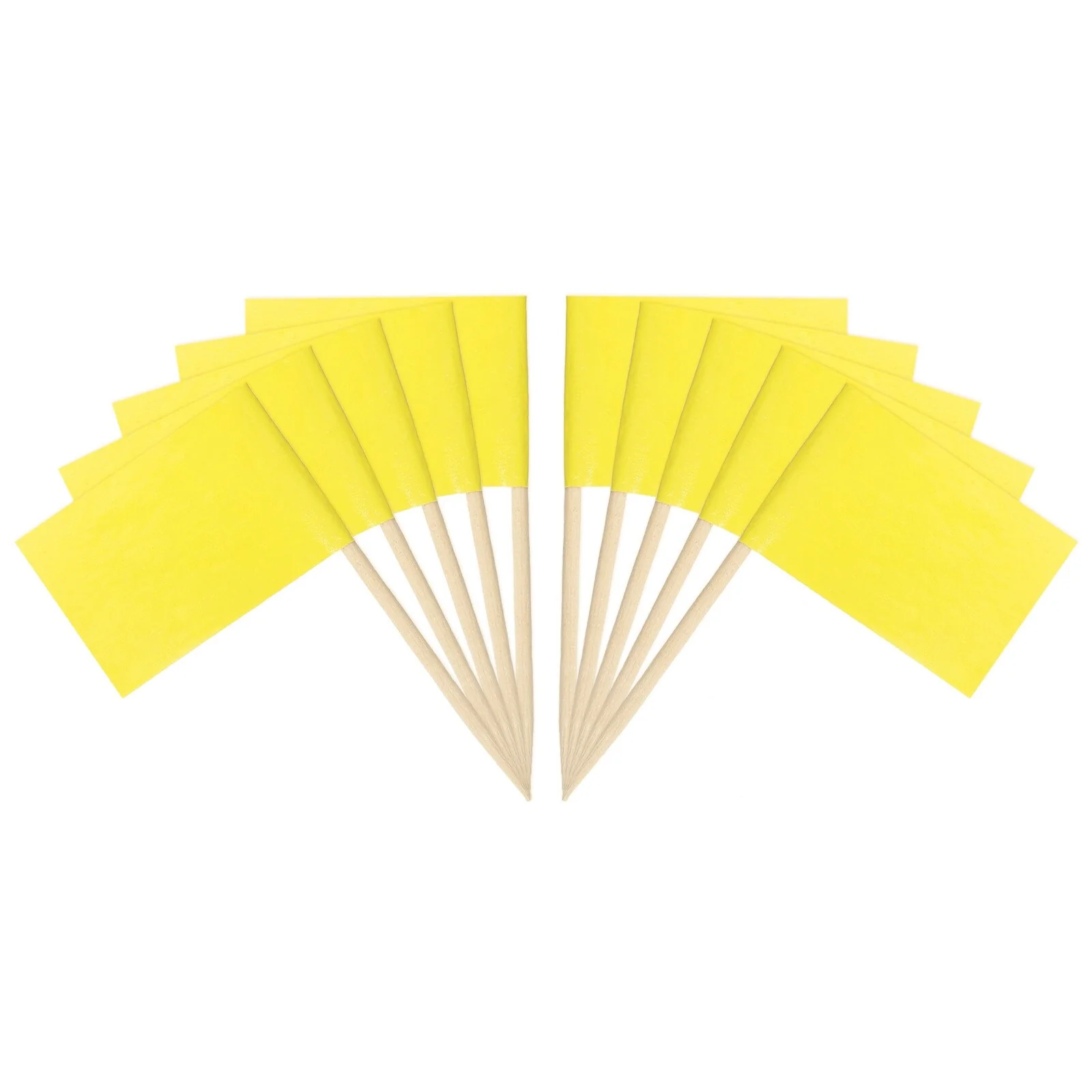100 Pcs Flag Toothpicks Cheese Markers Colored Cake Toppers