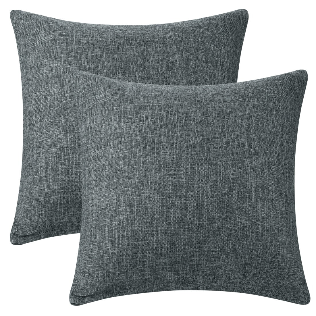 2 Packs Linen Decorative Throw Pillow Cover Solid Contemporary Pillow Cover