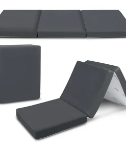 Cozzzi Folding Mattress-Twin Size Trifold Foam Mattress Topper 78x31x4