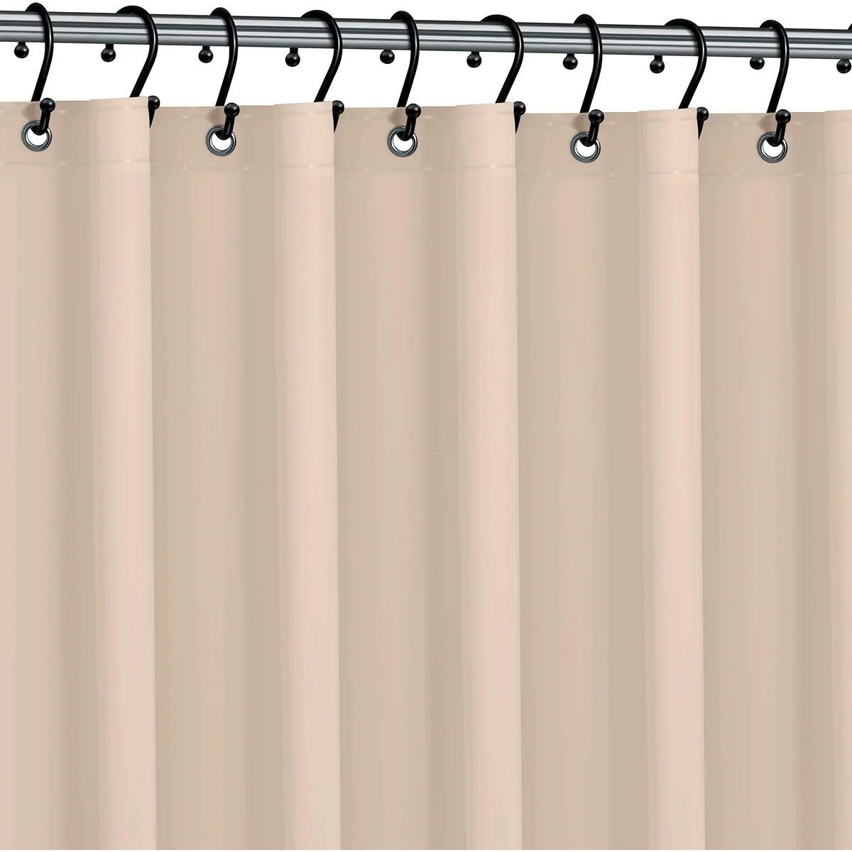 72"W X 72"H - 6G PEVA Moisture Stain Proof Shower Curtain Liner - Sand