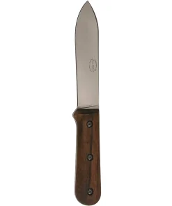 KA-BAR 5.125" Straight Edge Fixed Blade Kephart Knife w/ Sheath, Brown