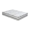 12-inch Eastern King Mattress Highly Breathable Quilted Cover Hybrid Mattress, White, Plush Foam Mattress in a Box