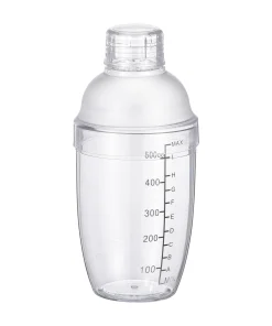 500ml Plastic Cocktail Shaker Cup Scale Wine Beverage Mixer Drink Tools