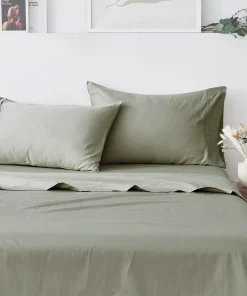 Linery & Co. 100% Cotton Sateen Sheet Set