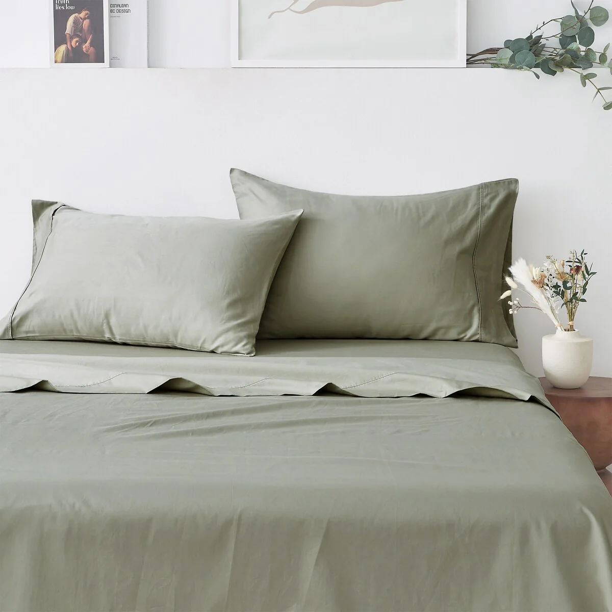 Linery & Co. 100% Cotton Sateen Sheet Set