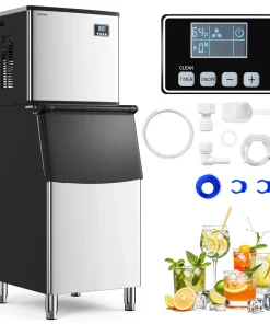 Costway Commercial Ice Maker Machine 418 LBS/24H with 200 LBS Storage - See Details