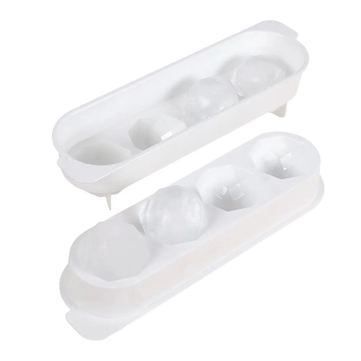 4 hole Large Sphere Ice Tray Mold Whiskey Big Ice Maker Ice Ball