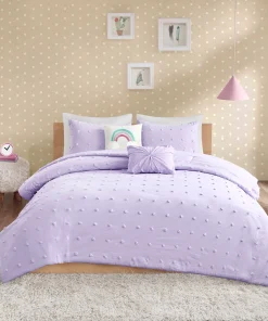Ensley Cotton Jacquard Pom Pom Comforter Set by Intelligent Design Kids