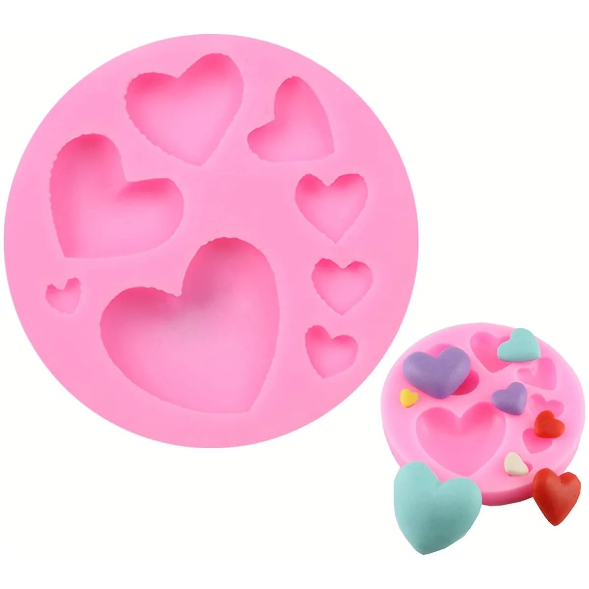 Heart Shape Resin Molds for Cookie Decor