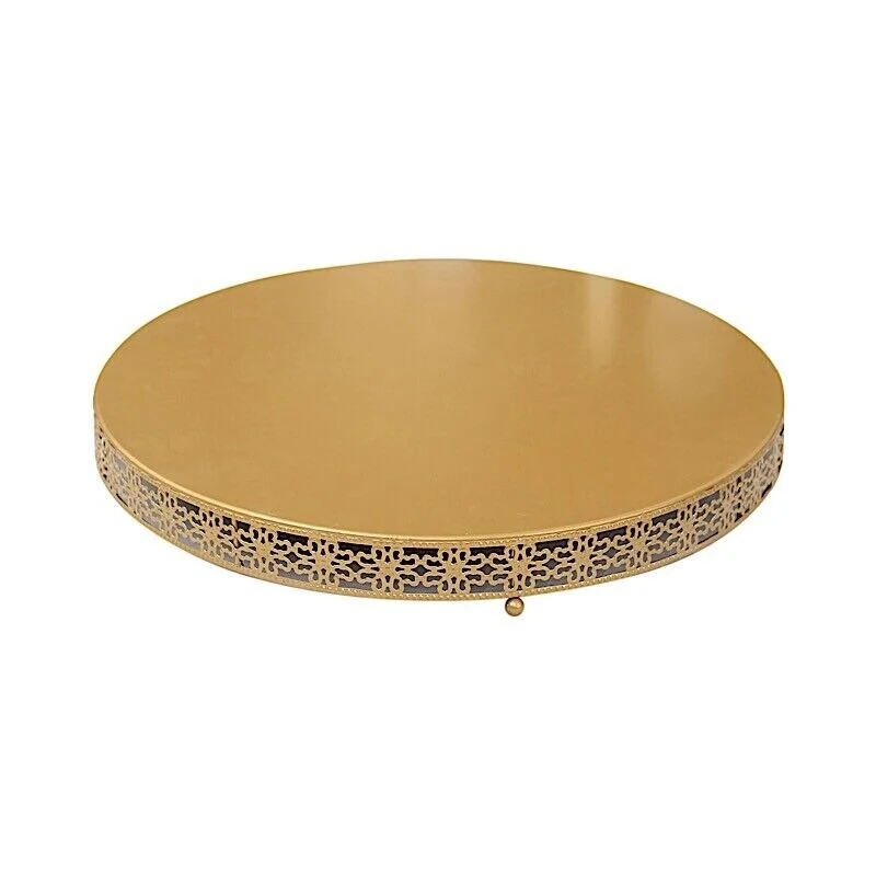 20" Gold Fleur De Lis Cake Stand
