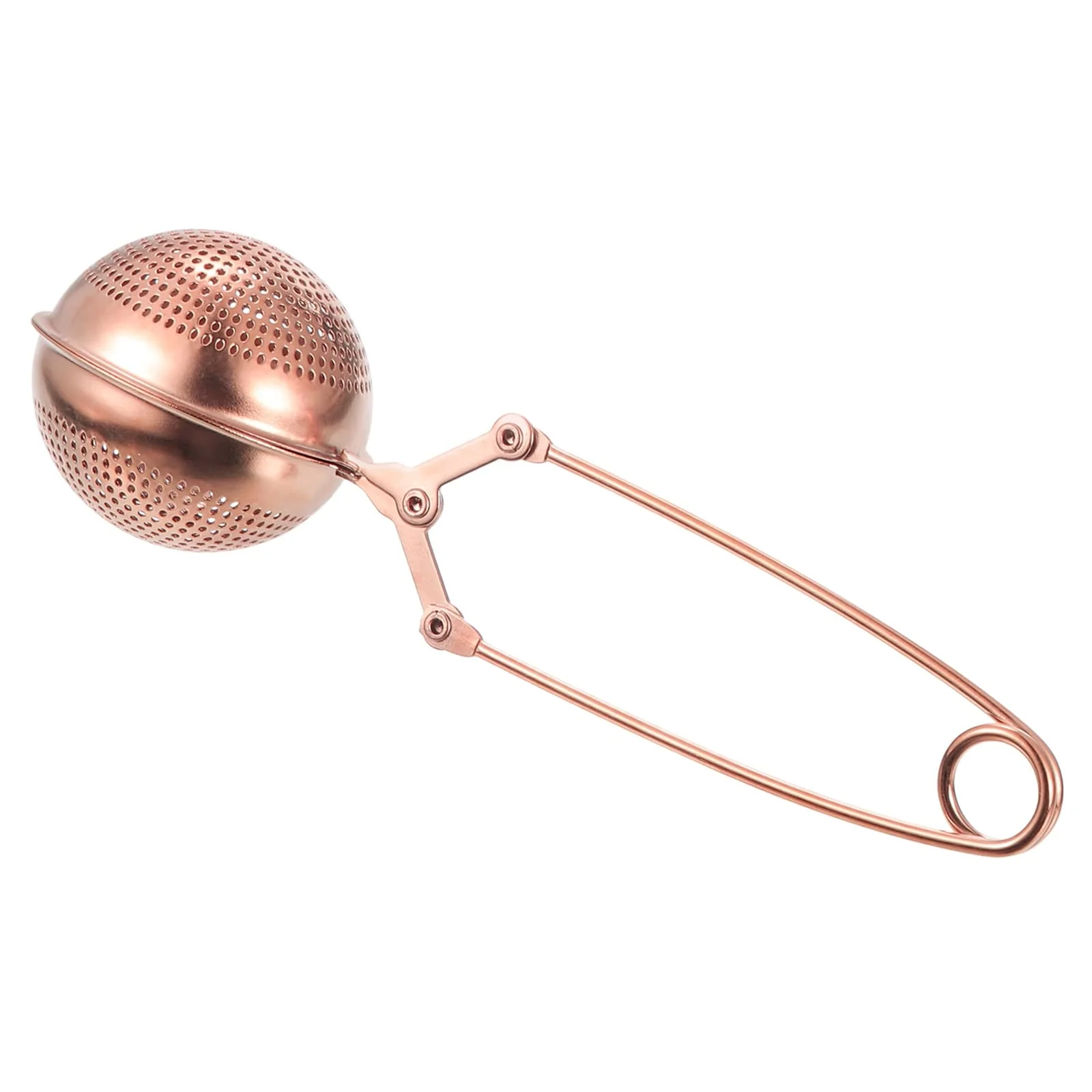 1 Pcs Snap Tea Ball Infuser, Tea Strainer, Rose Gold - Rose Gold