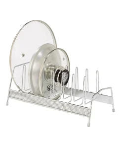 Kitchen Details Chrome Lid Organizer - 13.78" x 6.69" x 5.51"