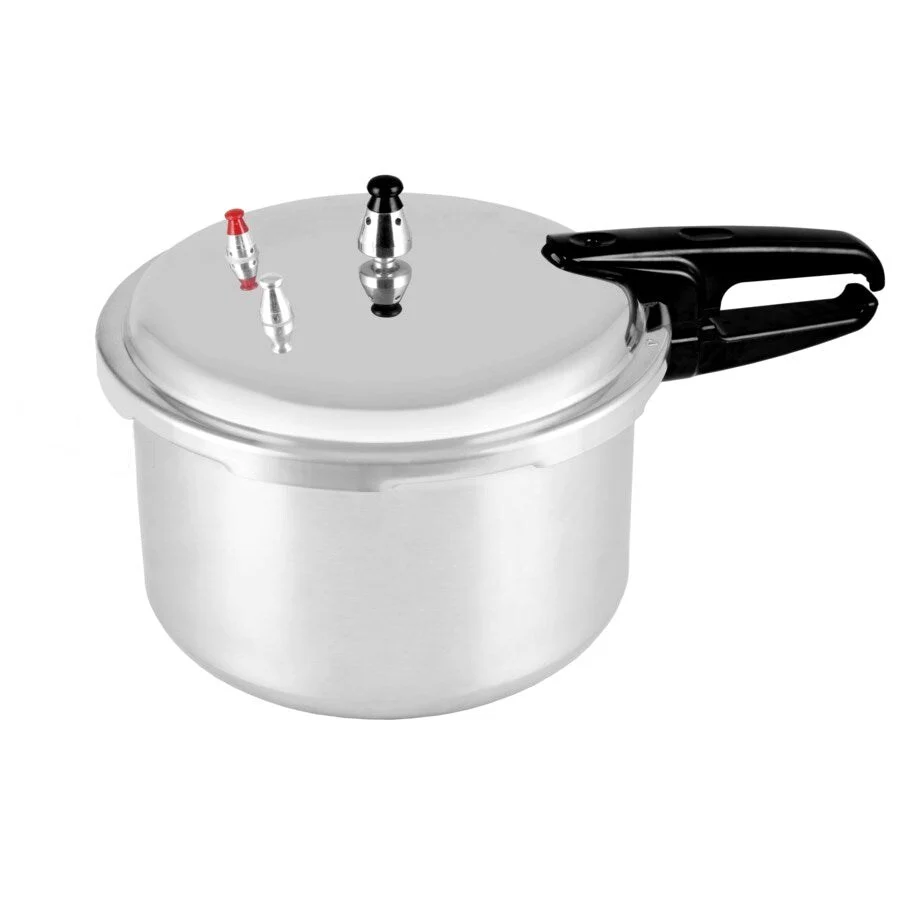 J&V Textiles Aluminum Pressure Cookers Gray Size 4 Liter - 4 Liter