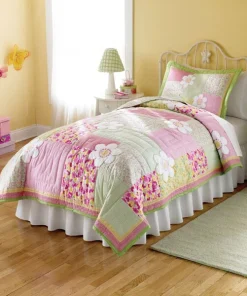 Julia Applique Embellished 3-piece Quilt Set - Multi