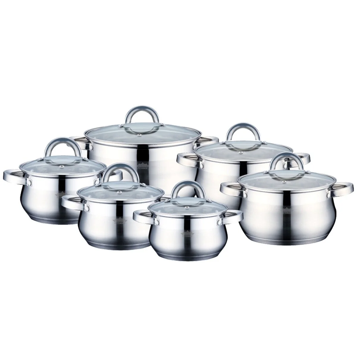 12 Piece Stainless Steel Cookware Set