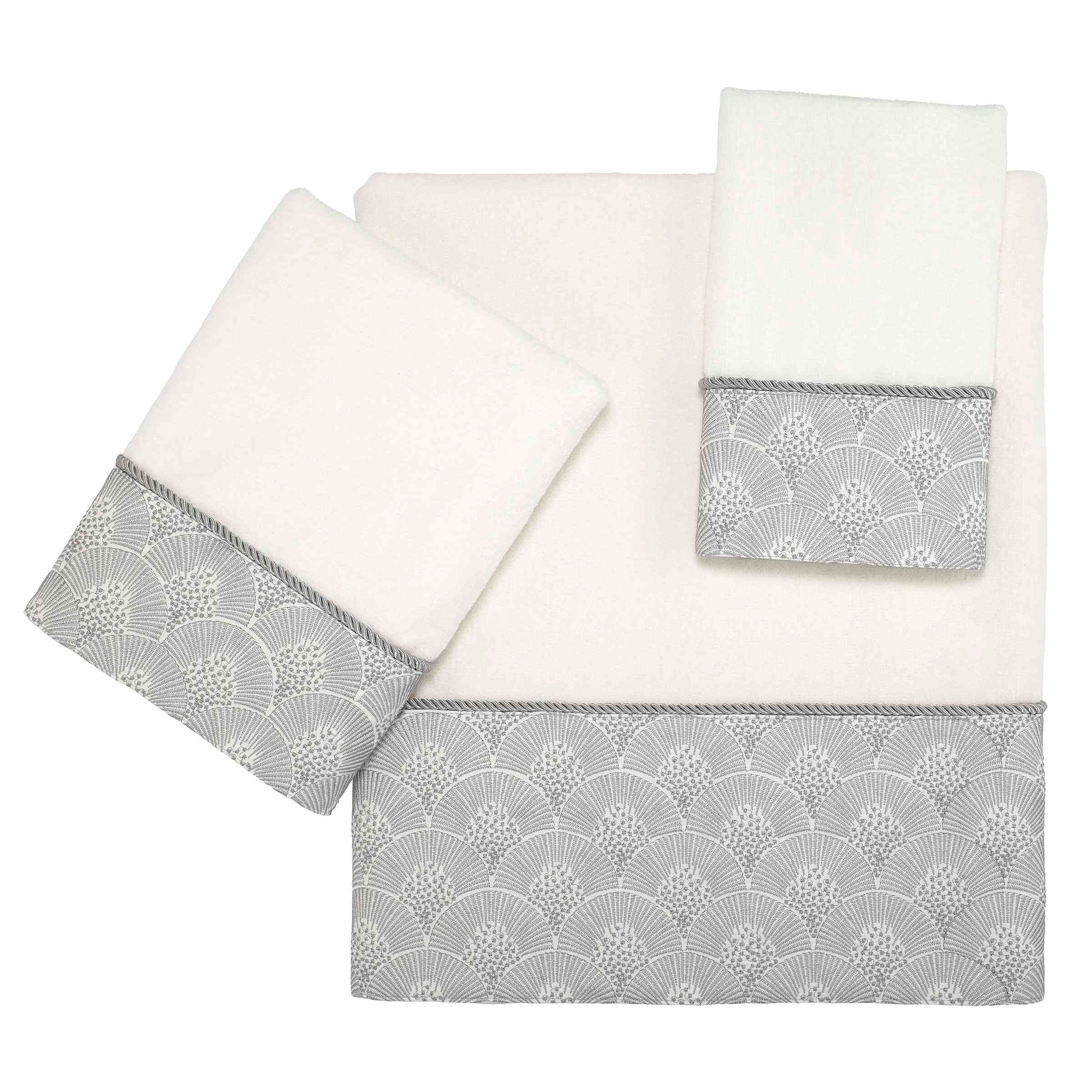 Avanti Linens Deco Shell 3-Piece Towel Set - Towel 3pc Set - B/H/FT