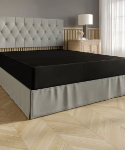 CraftPorch Upholstered Linen Metal Box Spring